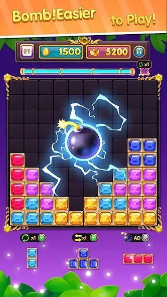 Block Puzzle: Block Blast! [MOD: Все открыто] - Скриншот 2