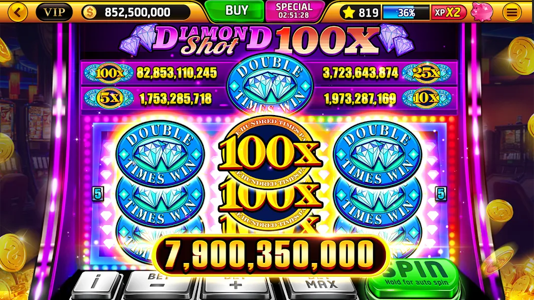 Wild Classic Slots Casino Game [MOD: Mega Mod/Меню] - Скриншот 1