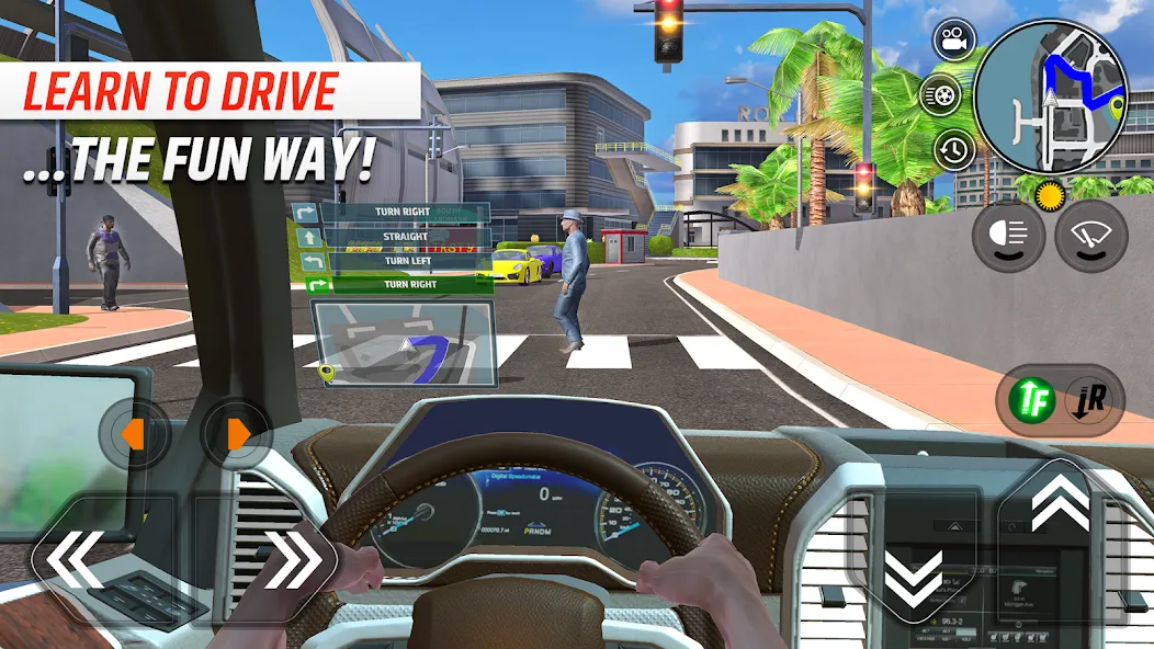 Car Driving School Simulator (Автошкола симулятор вождения) [MOD: Мод Меню/Взлом] - Скриншот 1
