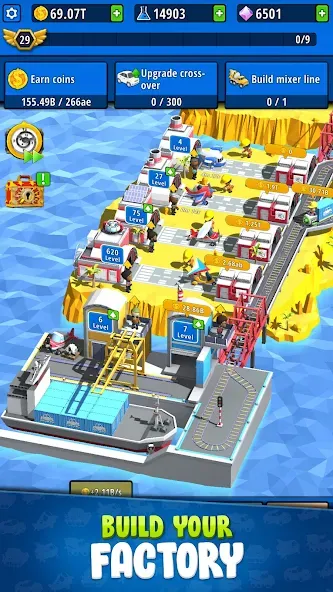 Idle Inventor — Factory Tycoon (Айдл Инвентор) [MOD: Разблокировано] - Скриншот 1