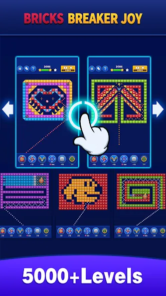 Bricks Breaker Joy (Брикс Брейкер Джой) [MOD: Mega Mod/Меню] - Скриншот 5
