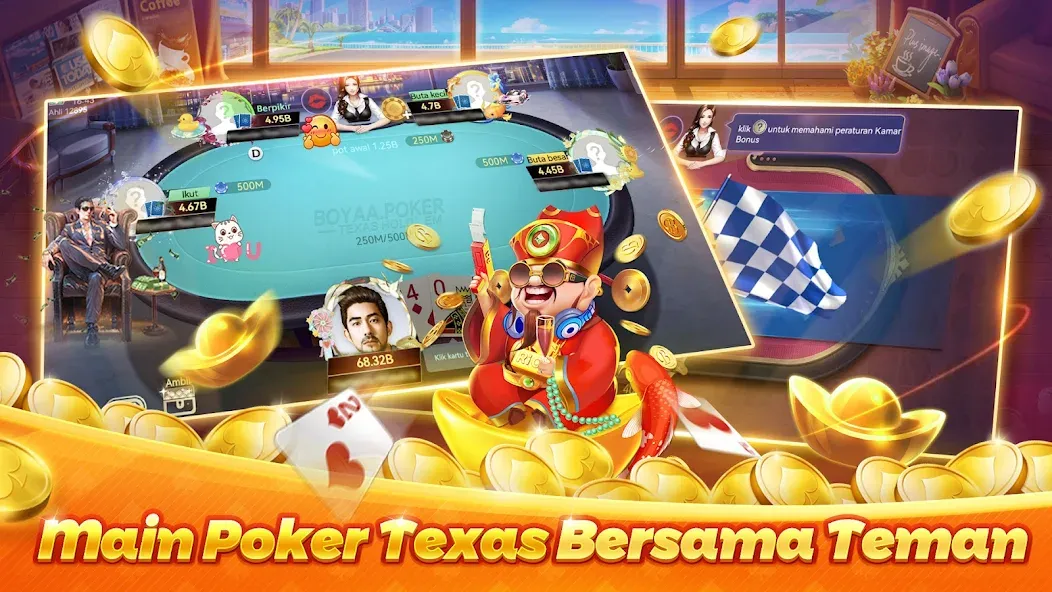 Poker Texas Boyaa (Покер Техас Бояа) [MOD: Меню/Много денег] - Скриншот 2