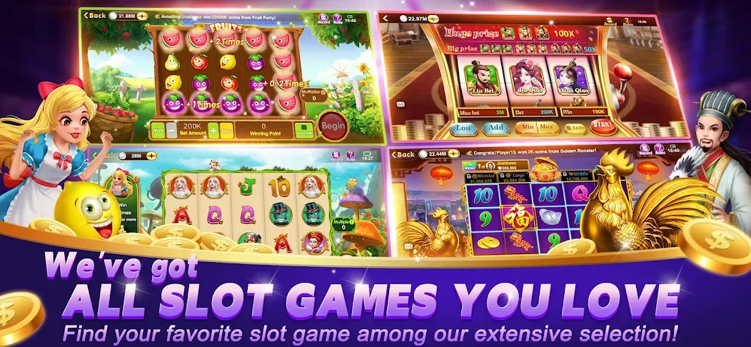 Happy Poker Slots (Хэппи Покер Слоты) [MOD: Меню/Много денег] - Скриншот 2