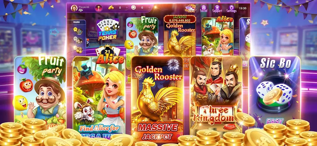 Happy Poker Slots (Хэппи Покер Слоты) [MOD: Меню/Много денег] - Скриншот 3