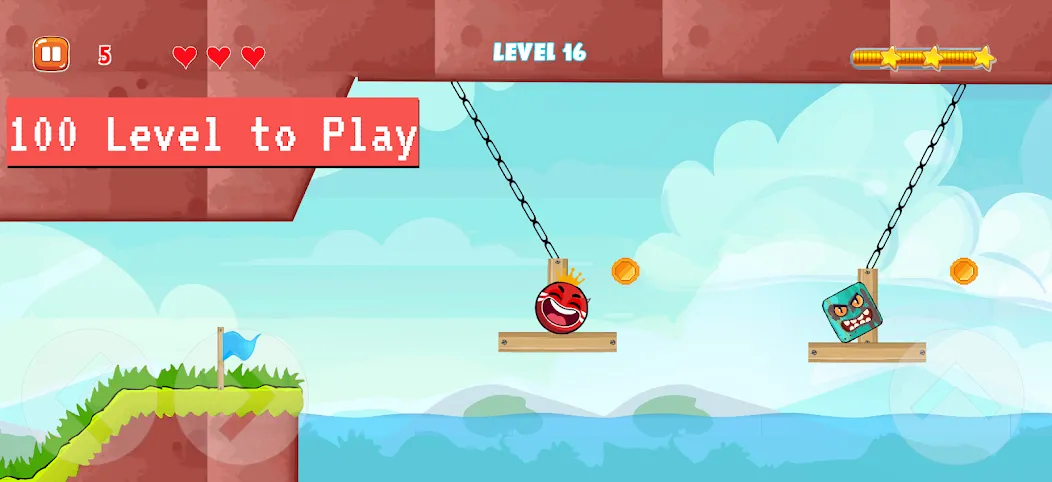 Bounce Ball 4: Red Season 4 (Рэд Баунс Болл 4) [MOD: Меню/Много денег] - Скриншот 1