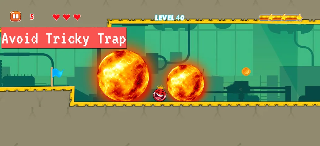Bounce Ball 4: Red Season 4 (Рэд Баунс Болл 4) [MOD: Меню/Много денег] - Скриншот 5