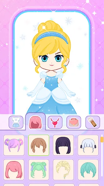 Doll Dress Up: Makeup Games (Долл Дресс Ап) [MOD: Premium/Unlocked] - Скриншот 4