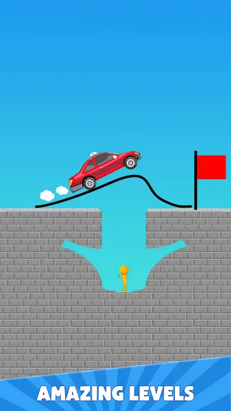 Draw Bridge Puzzle: Brain Game (Драу Бридж Пазл) [MOD: Mega Mod/Меню] - Скриншот 4