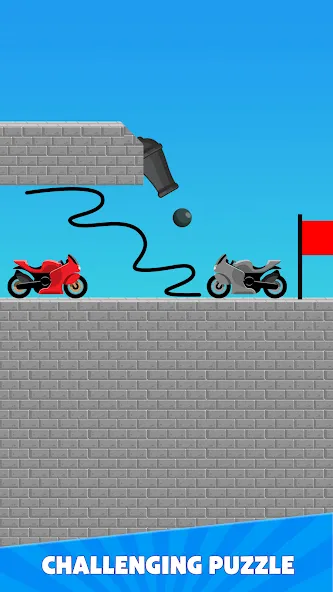 Draw Bridge Puzzle: Brain Game (Драу Бридж Пазл) [MOD: Mega Mod/Меню] - Скриншот 5