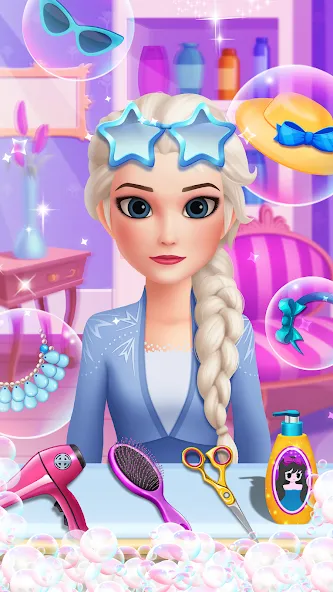 Hair Salon: Beauty Salon Game (Хэр Салон) [MOD: Все разблокировано] - Скриншот 1