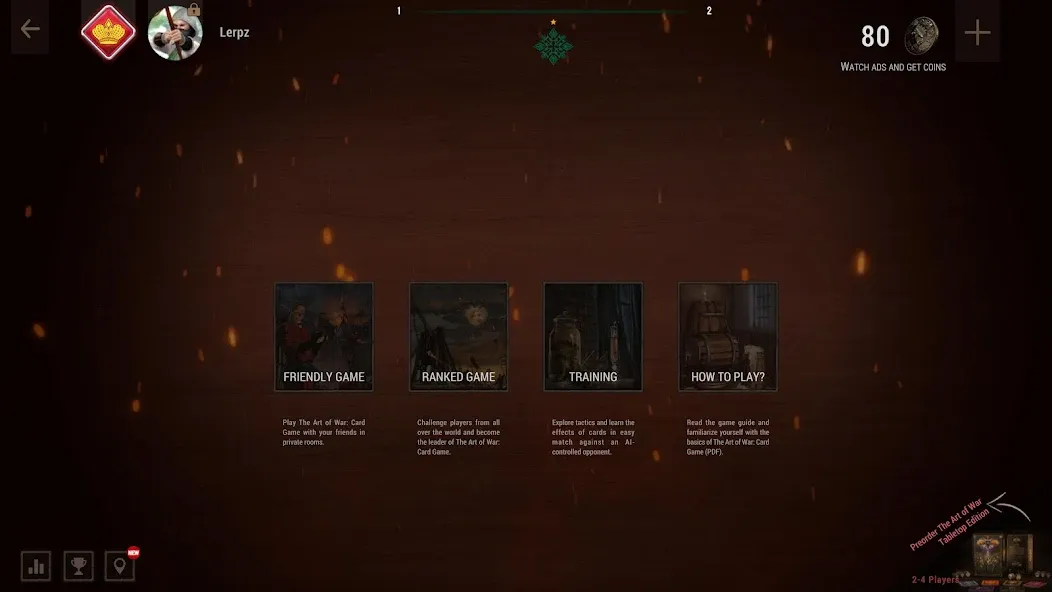 The Art of War: Card Game (Зе Арт оф Вор) [MOD: Бесконечные деньги] - Скриншот 1