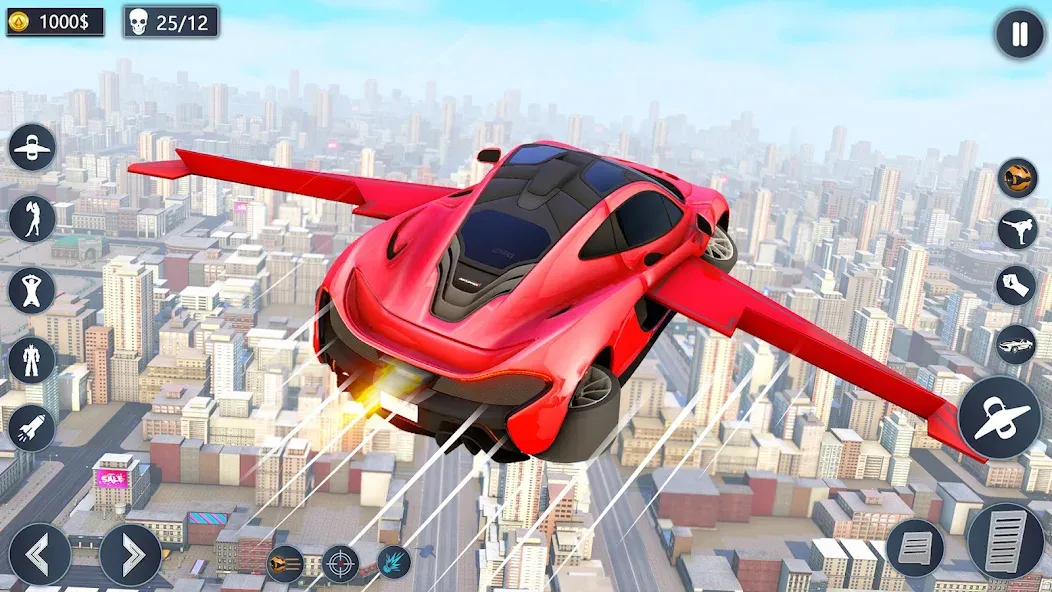 Flying Car Robot Game Car Game [MOD: Premium/Unlocked] - Скриншот 2