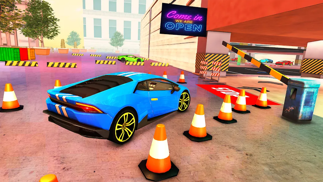 Street Car Parking: Car Games [MOD: Mega Mod/Меню] - Скриншот 1