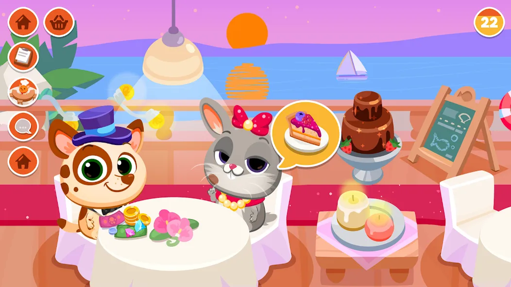 Bubbu Restaurant — My Cat Game (Буббу Ресторан) [MOD: Меню/Много денег] - Скриншот 2