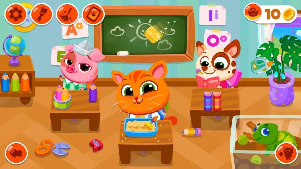 Bubbu School — My Virtual Pets (Буббу Скул) [MOD: Бесконечные деньги] - Скриншот 1