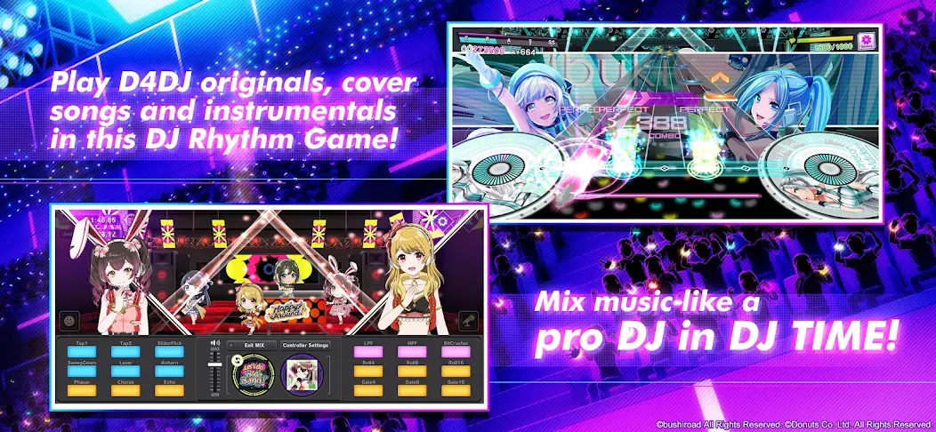 D4DJ Groovy Mix (ДидиФо Джей Груви Микс) [MOD: Mega Mod/Меню] - Скриншот 2