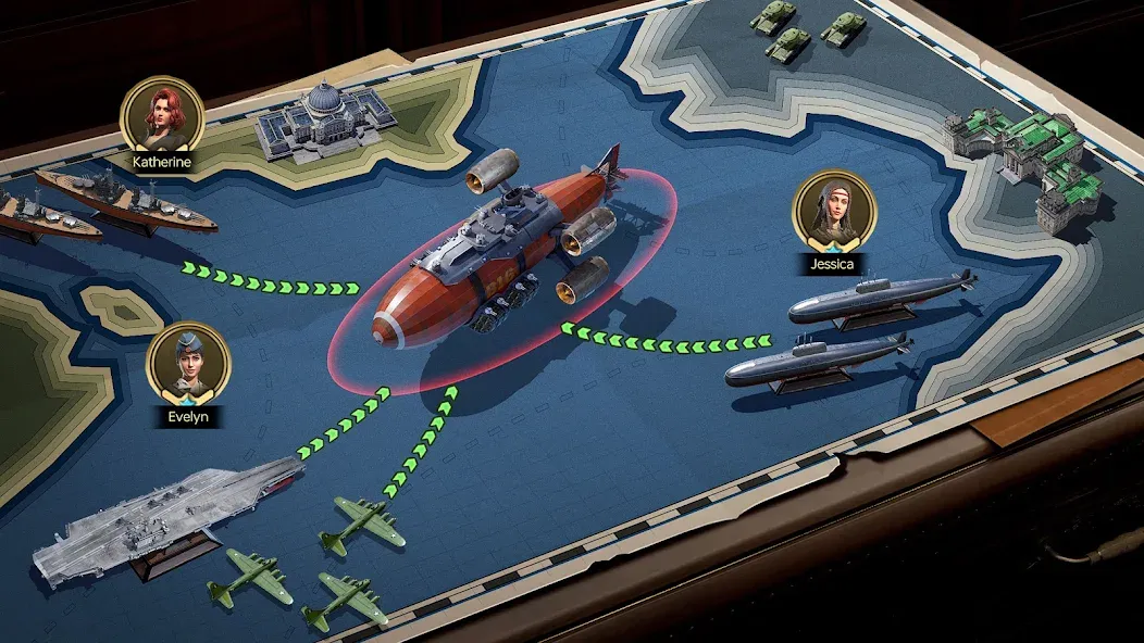 Sea War: Raid (Юбоат) [MOD: Мод Меню/Взлом] - Скриншот 5