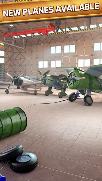 Idle Planes: Build Airplanes (Айдл Плейнс) [MOD: Premium/Unlocked] - Скриншот 1