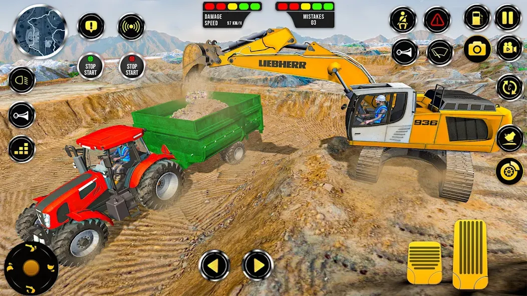 Construction Machine Real JCB [MOD: Бесконечные деньги] - Скриншот 1