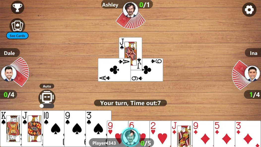 Callbreak Master 3 — Card Game [MOD: Мод Меню/Взлом] - Скриншот 3