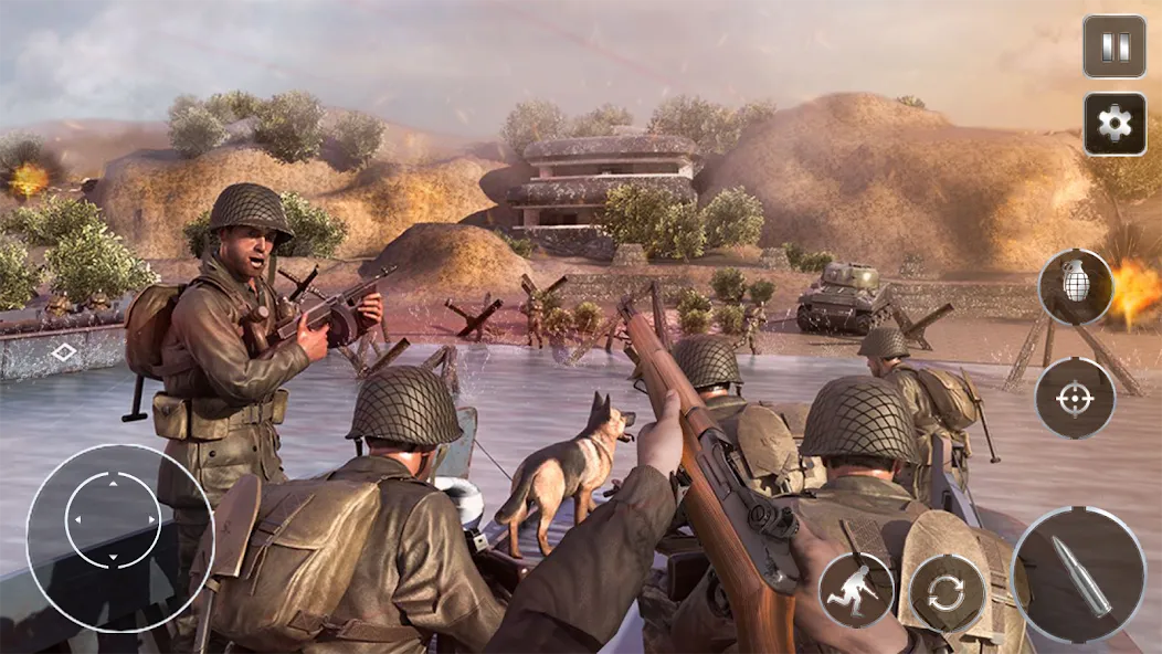 Call Of Courage : WW2 Shooting [MOD: Все разблокировано] - Скриншот 1