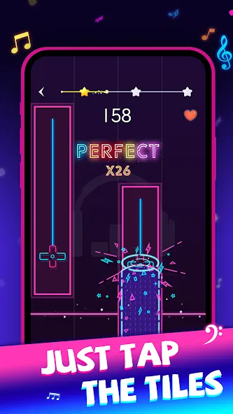 Beat Piano Dance:music game (Маджик Пиано Тайлз) [MOD: Premium/Unlocked] - Скриншот 2