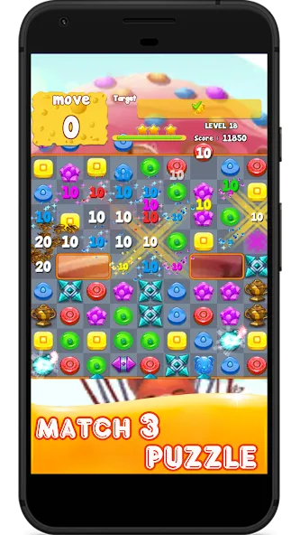 Candy 2024-Candy Match 3 Game (Кэнди 2023) [MOD: Много монет/Энергии] - Скриншот 2