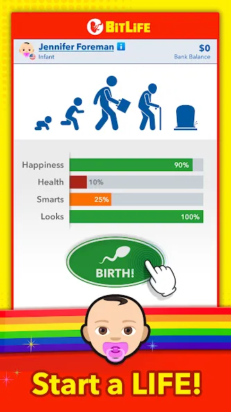 BitLife — Life Simulator (БитЛайф) [MOD: Все разблокировано] - Скриншот 1