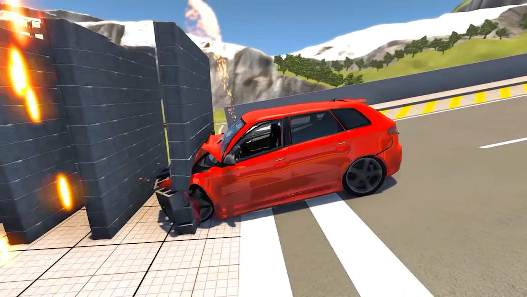 Beam Drive Road Crash 3D Games (Бим Драйв Роад Краш 3Д Геймс) [MOD: Mega Mod/Меню] - Скриншот 3