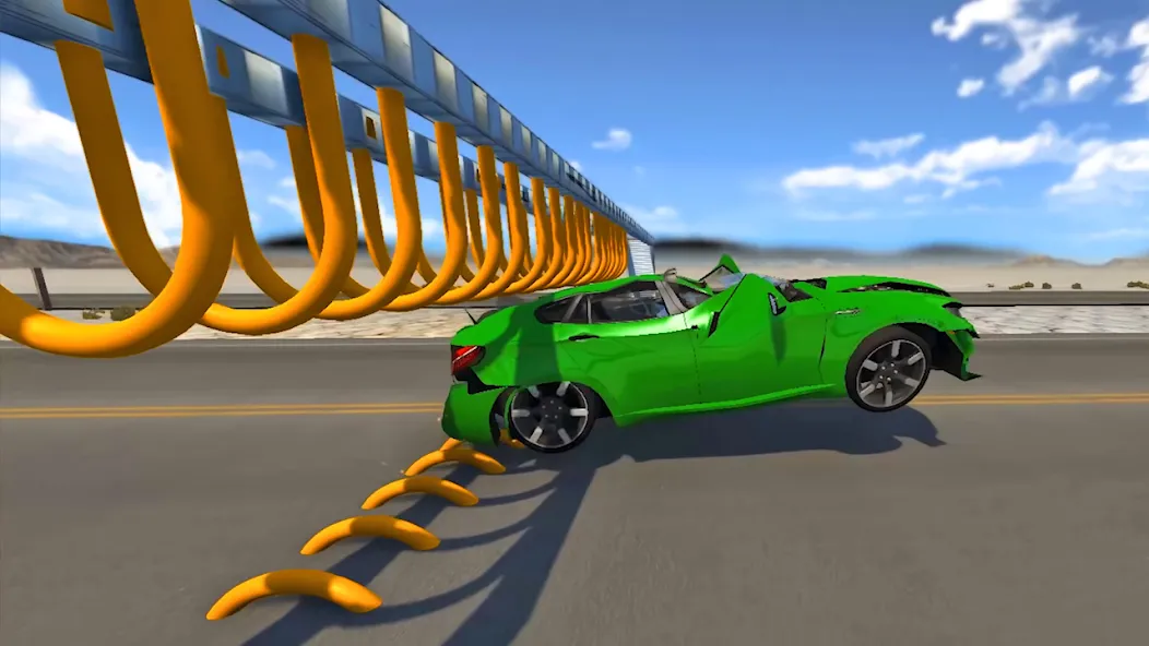 Beam Drive Road Crash 3D Games (Бим Драйв Роад Краш 3Д Геймс) [MOD: Mega Mod/Меню] - Скриншот 4