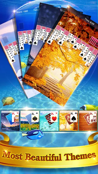 Spider Solitaire [MOD: Все разблокировано] - Скриншот 4