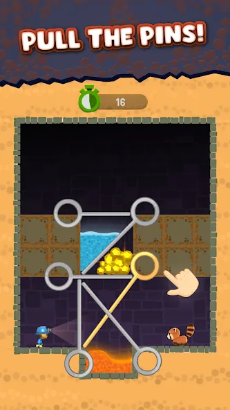 Mine Rescue: Gold Mining Games (Майн Рескью) [MOD: Меню/Много денег] - Скриншот 2