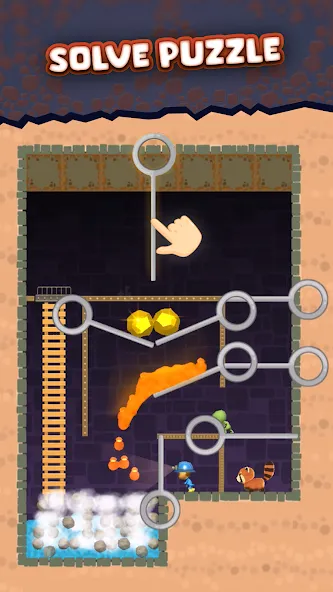 Mine Rescue: Gold Mining Games (Майн Рескью) [MOD: Меню/Много денег] - Скриншот 4