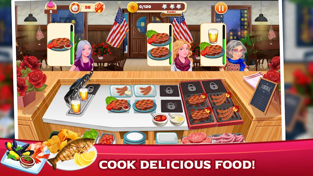 Cooking Mastery: Kitchen games [MOD: Mega Mod/Меню] - Скриншот 3