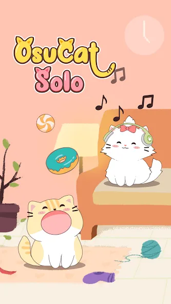 OsuCat Solo: Popcat Duet Music (ОсуКэт Соло) [MOD: Много монет/Энергии] - Скриншот 1
