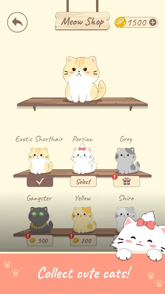 OsuCat Solo: Popcat Duet Music (ОсуКэт Соло) [MOD: Много монет/Энергии] - Скриншот 5