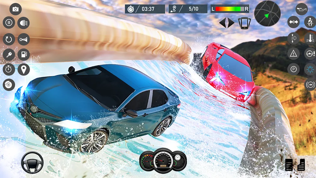Water Slide Car Race games (Ватер Слайд Кар Рейс игры) [MOD: Мод Меню/Взлом] - Скриншот 2