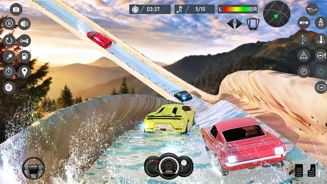 Water Slide Car Race games (Ватер Слайд Кар Рейс игры) [MOD: Мод Меню/Взлом] - Скриншот 4