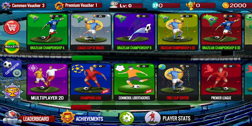 Button Football [MOD: Бесконечные деньги] - Скриншот 1
