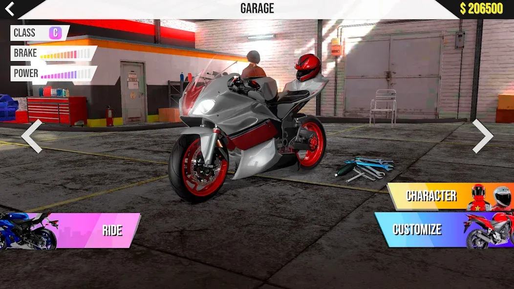 Motorcycle Real Simulator (Мотоцикл Реальный Симулятор) [MOD: Меню/Много денег] - Скриншот 1