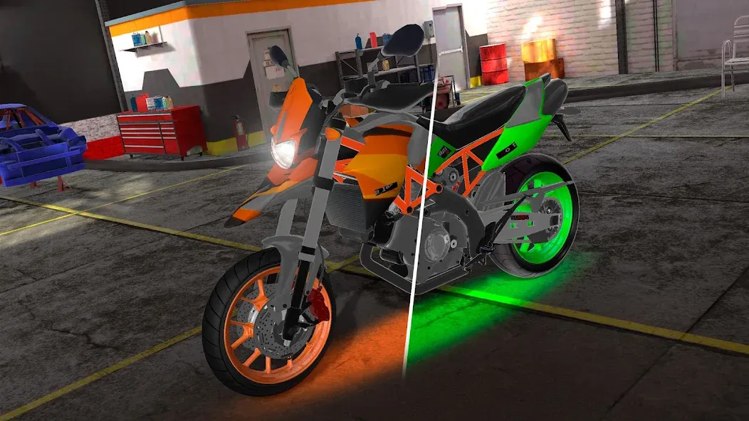Motorcycle Real Simulator (Мотоцикл Реальный Симулятор) [MOD: Меню/Много денег] - Скриншот 2