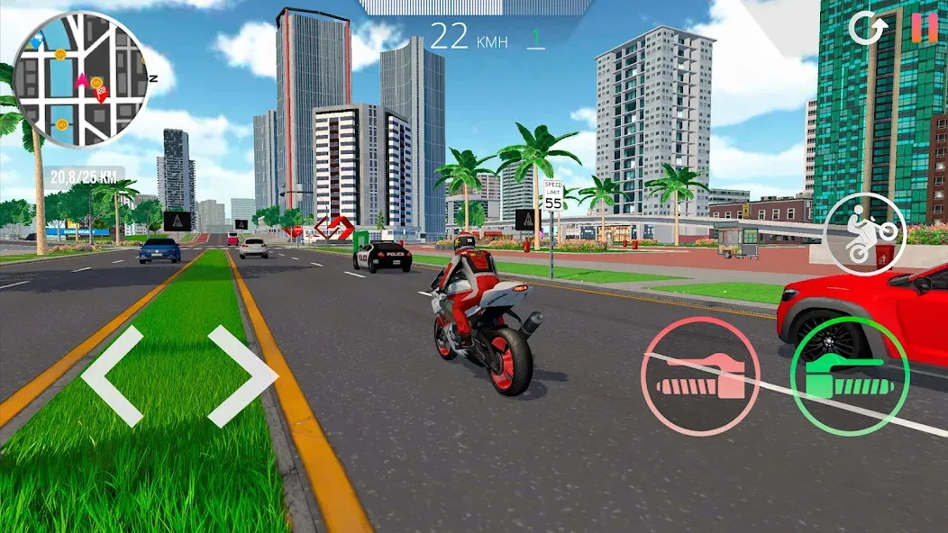 Motorcycle Real Simulator (Мотоцикл Реальный Симулятор) [MOD: Меню/Много денег] - Скриншот 4