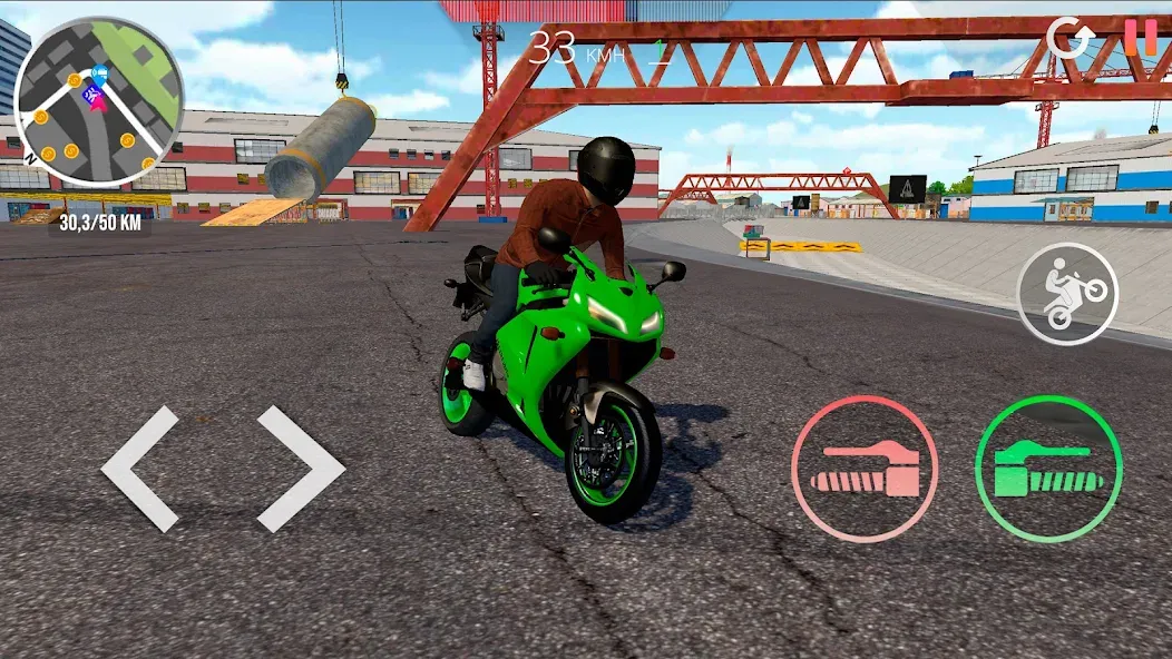 Motorcycle Real Simulator (Мотоцикл Реальный Симулятор) [MOD: Меню/Много денег] - Скриншот 5