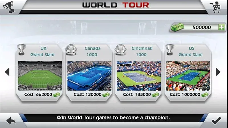 3D Tennis [MOD: Меню/Много денег] - Скриншот 5