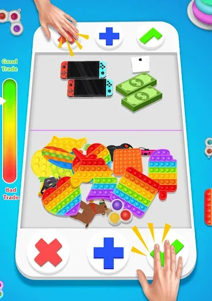 fidget trading: trade toys 3D (фиджет трейдинг) [MOD: Мод Меню/Взлом] - Скриншот 1