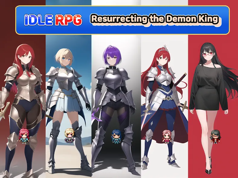 Idle RPG : Reviving Demon King (Айдл РПГ) [MOD: Бесконечные деньги] - Скриншот 1