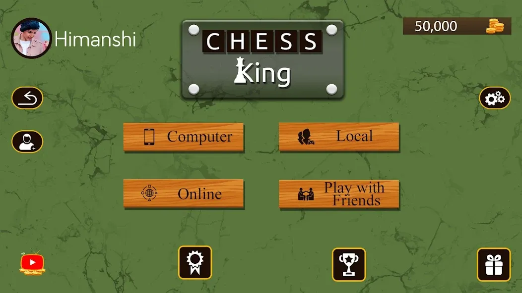 Chess King™- Multiplayer Chess (Чесс Кинг) [MOD: Mega Mod/Меню] - Скриншот 1