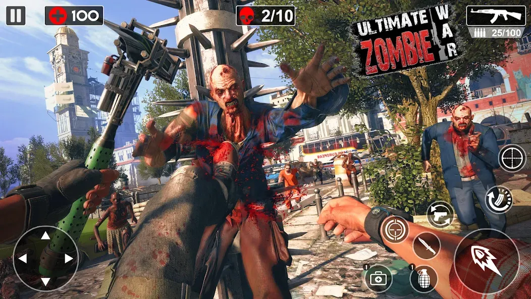 Zombie Games 3d 2024 : fps War [MOD: Меню/Много денег] - Скриншот 1