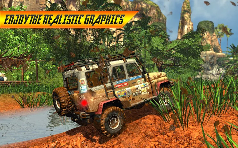 Offroad Jeep Driving Simulator [MOD: Все открыто] - Скриншот 1