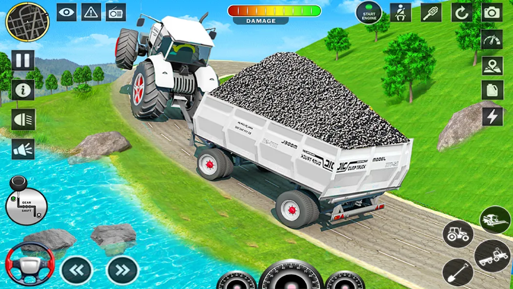 Big Tractor Farming Simulator (Биг Трактор Фарминг Симулятор) [MOD: Мод Меню/Взлом] - Скриншот 1